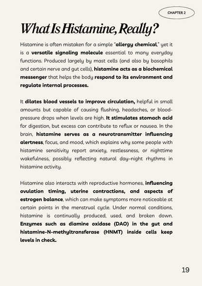 Histamine & MCAS E-Guide