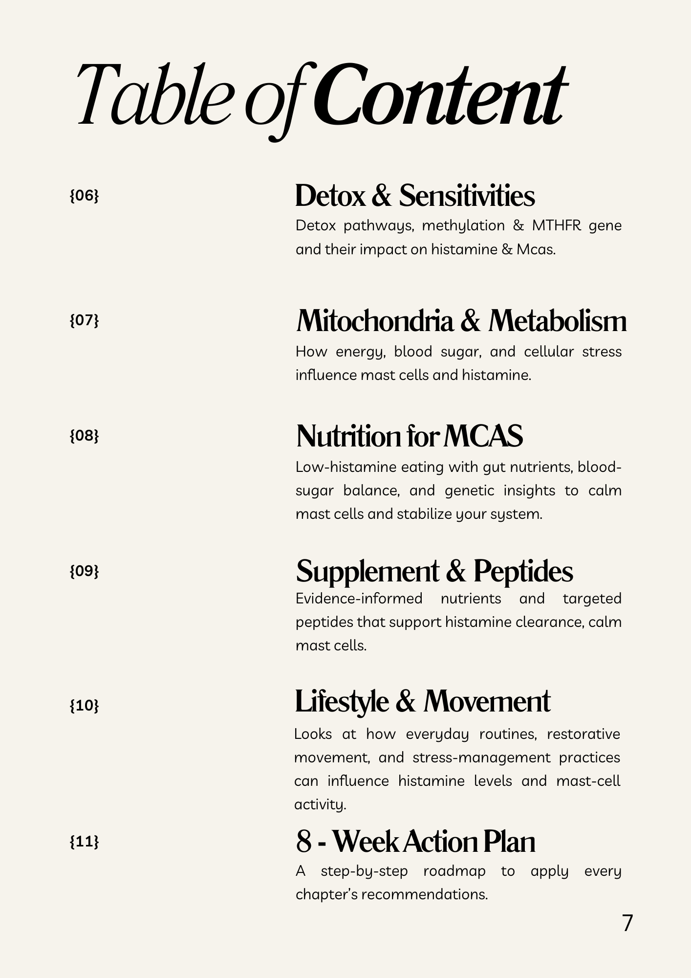 Histamine & MCAS E-Guide
